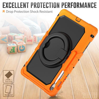 D Type Silicone Hybrid PC Tablet Case with Handle Holder, For Samsung Galaxy Tab S10 FE+���������...