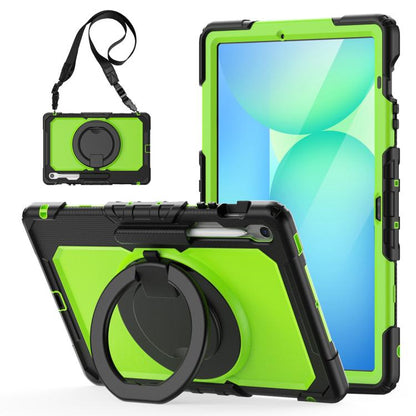 D Type Silicone Hybrid PC Tablet Case with Handle Holder, For Samsung Galaxy Tab S10 FE+���������...