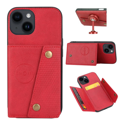 Double Buckle Card Slots PU + TPU Phone Case, For iPhone 16e, For iPhone 16 Pro Max��������������...