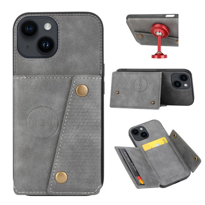 Double Buckle Card Slots PU + TPU Phone Case, For iPhone 16e, For iPhone 16 Pro Max��������������...