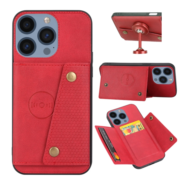 Double Buckle Card Slots PU + TPU Phone Case, For iPhone 16e, For iPhone 16 Pro Max��������������...