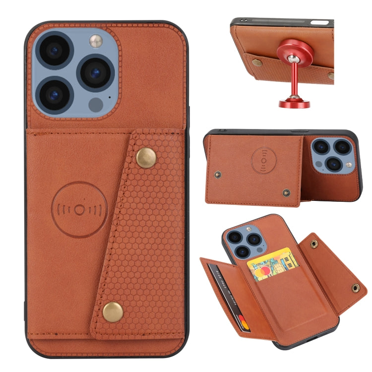 Double Buckle Card Slots PU + TPU Phone Case, For iPhone 16e, For iPhone 16 Pro Max��������������...
