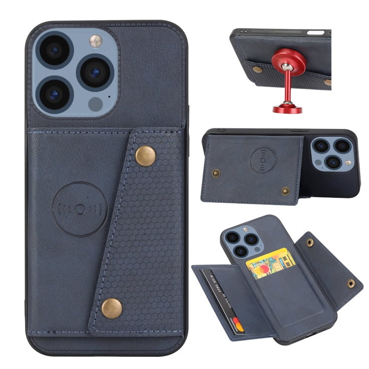 Double Buckle Card Slots PU + TPU Phone Case, For iPhone 16e, For iPhone 16 Pro Max��������������...