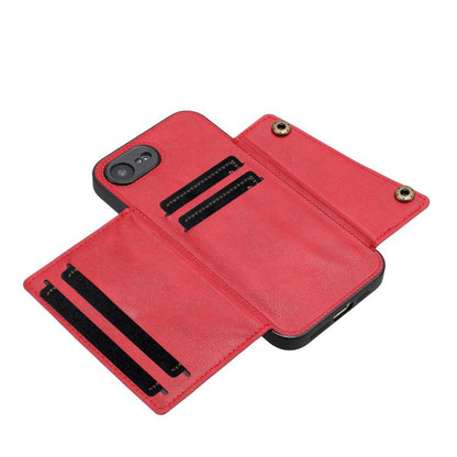 Double Buckle Card Slots PU + TPU Phone Case, For iPhone 16e, For iPhone 16 Pro Max��������������...
