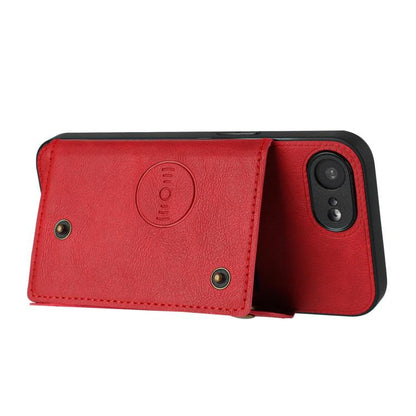 Double Buckle Card Slots PU + TPU Phone Case, For iPhone 16e, For iPhone 16 Pro Max��������������...