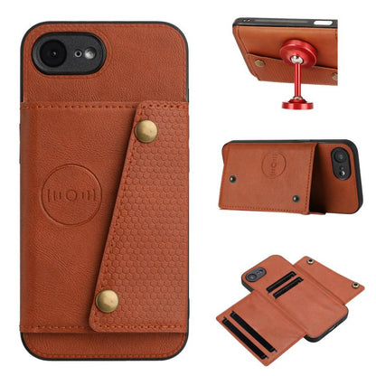 Double Buckle Card Slots PU + TPU Phone Case, For iPhone 16e, For iPhone 16 Pro Max��������������...