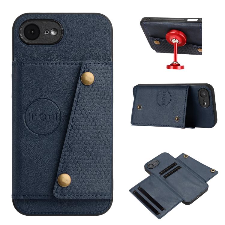 Double Buckle Card Slots PU + TPU Phone Case, For iPhone 16e, For iPhone 16 Pro Max��������������...