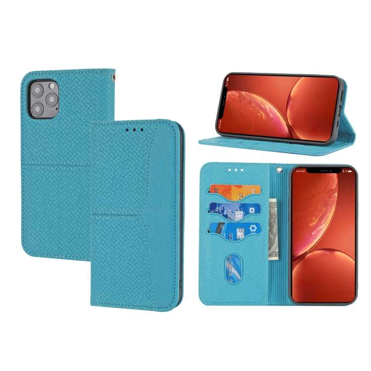 Woven Texture Stitching Magnetic Leather Phone Case, For iPhone 16 Pro Max, For iPhone 16 Pro����...