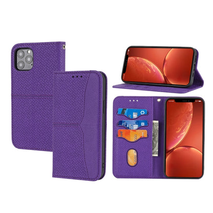 Woven Texture Stitching Magnetic Leather Phone Case, For iPhone 16 Pro Max, For iPhone 16 Pro����...