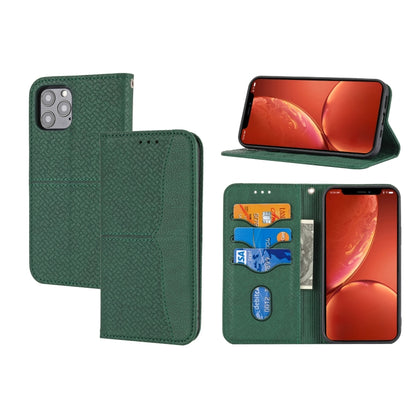 Woven Texture Stitching Magnetic Leather Phone Case, For iPhone 16 Pro Max, For iPhone 16 Pro����...