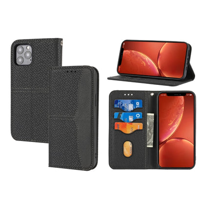 Woven Texture Stitching Magnetic Leather Phone Case, For iPhone 16 Pro Max, For iPhone 16 Pro����...