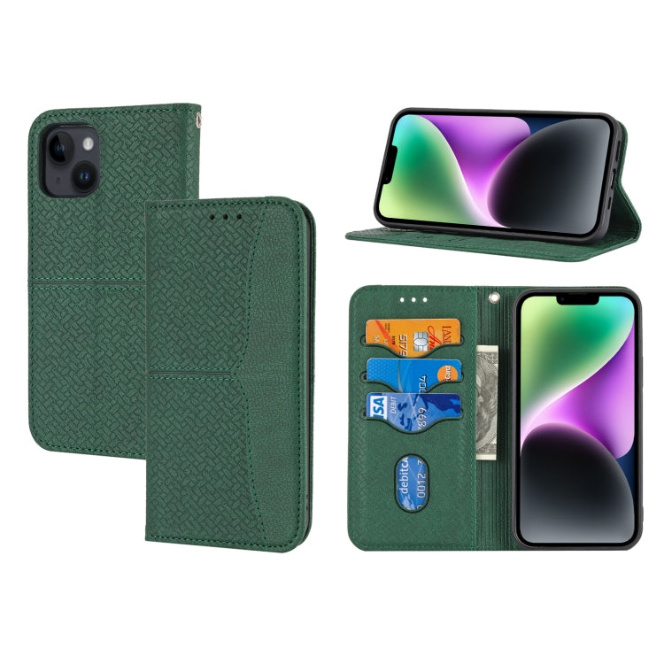 Woven Texture Stitching Magnetic Leather Phone Case, For iPhone 16 Pro Max, For iPhone 16 Pro����...