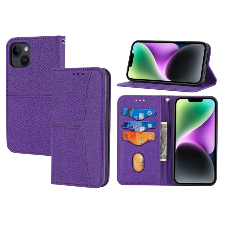 Woven Texture Stitching Magnetic Leather Phone Case, For iPhone 16 Pro Max, For iPhone 16 Pro����...