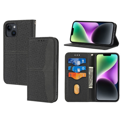 Woven Texture Stitching Magnetic Leather Phone Case, For iPhone 16 Pro Max, For iPhone 16 Pro����...