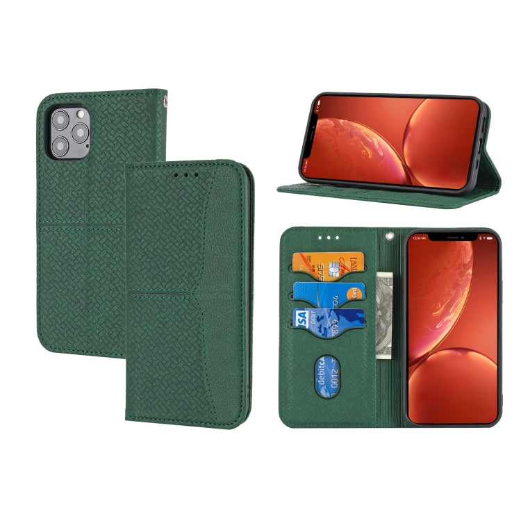 Woven Texture Stitching Magnetic Leather Phone Case, For iPhone 16 Pro Max, For iPhone 16 Pro����...