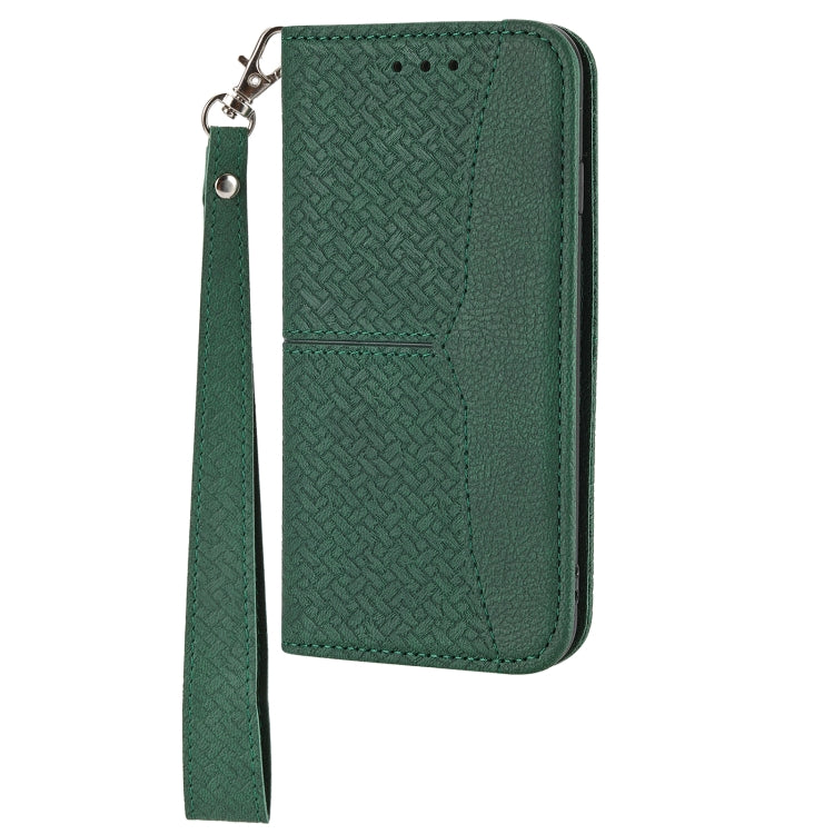 Woven Texture Stitching Magnetic Leather Phone Case, For iPhone 16 Pro Max, For iPhone 16 Pro����...