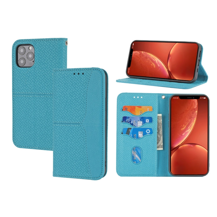 Woven Texture Stitching Magnetic Leather Phone Case, For iPhone 16 Pro Max, For iPhone 16 Pro����...