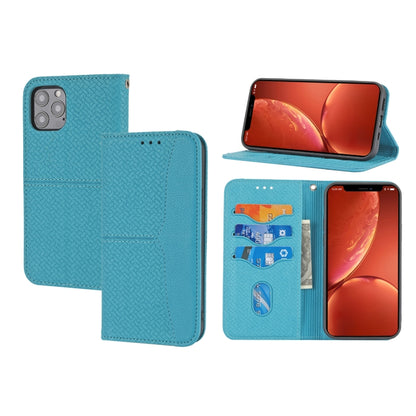 Woven Texture Stitching Magnetic Leather Phone Case, For iPhone 16 Pro Max, For iPhone 16 Pro����...