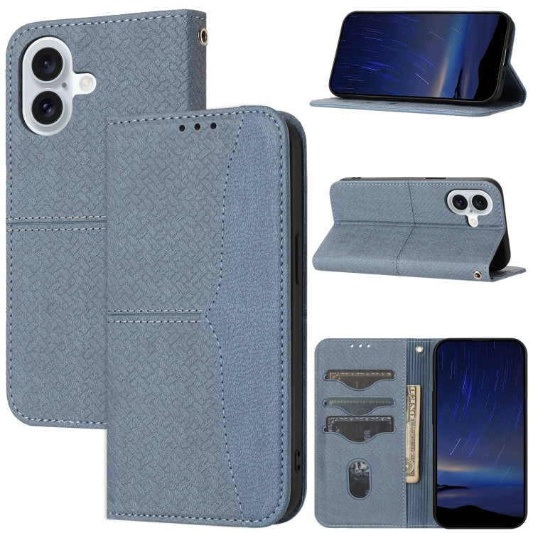 Woven Texture Stitching Magnetic Leather Phone Case, For iPhone 16 Pro Max, For iPhone 16 Pro����...