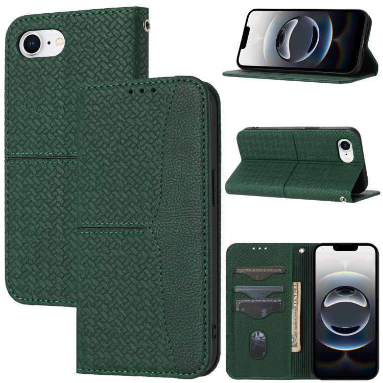Woven Texture Stitching Magnetic Leather Phone Case, For iPhone 16 Pro Max, For iPhone 16 Pro����...