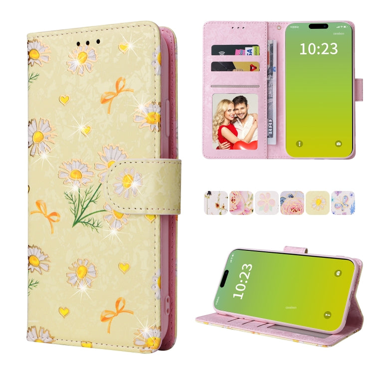 Bronzing Painting RFID Leather Case, For iPhone 16e, For iPhone 16 Pro Max, For iPhone 16 Pro����...