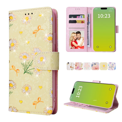 Bronzing Painting RFID Leather Case, For iPhone 16e, For iPhone 16 Pro Max, For iPhone 16 Pro����...