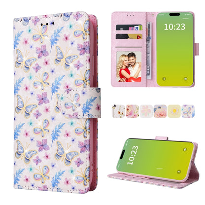 Bronzing Painting RFID Leather Case, For iPhone 16e, For iPhone 16 Pro Max, For iPhone 16 Pro����...