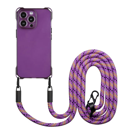 Four-corner Shockproof TPU Phone Case with Lanyard, For iPhone 16 Pro Max, For iPhone 16 Pro�����...