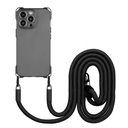 Four-corner Shockproof TPU Phone Case with Lanyard, For iPhone 16 Pro Max, For iPhone 16 Pro�����...