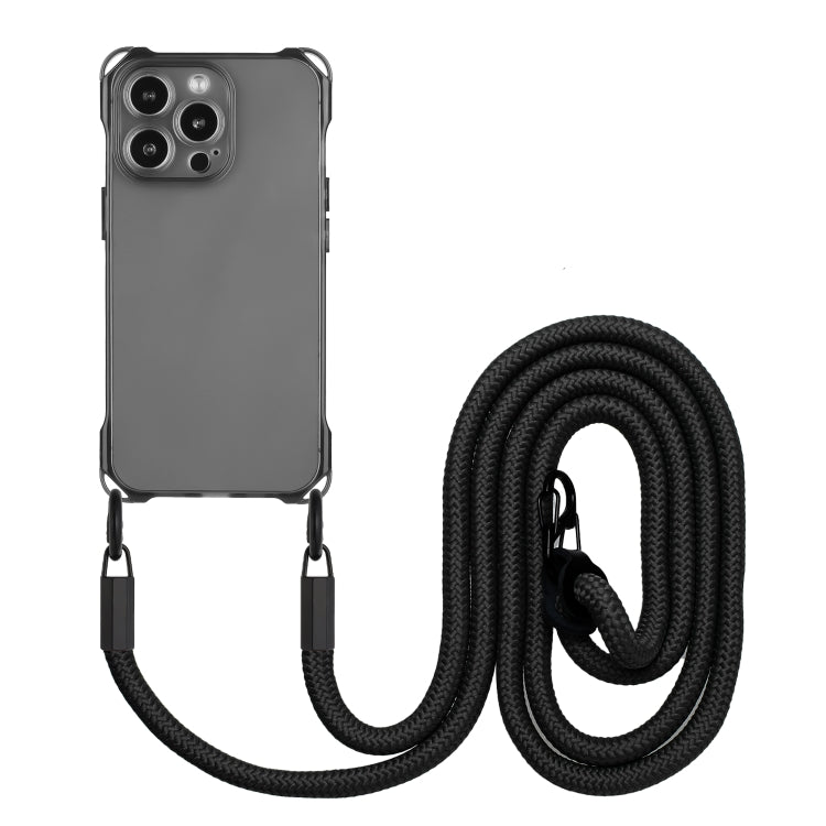 Four-corner Shockproof TPU Phone Case with Lanyard, For iPhone 16 Pro Max, For iPhone 16 Pro�����...