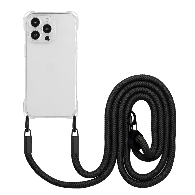 Four-corner Shockproof TPU Phone Case with Lanyard, For iPhone 16 Pro Max, For iPhone 16 Pro�����...