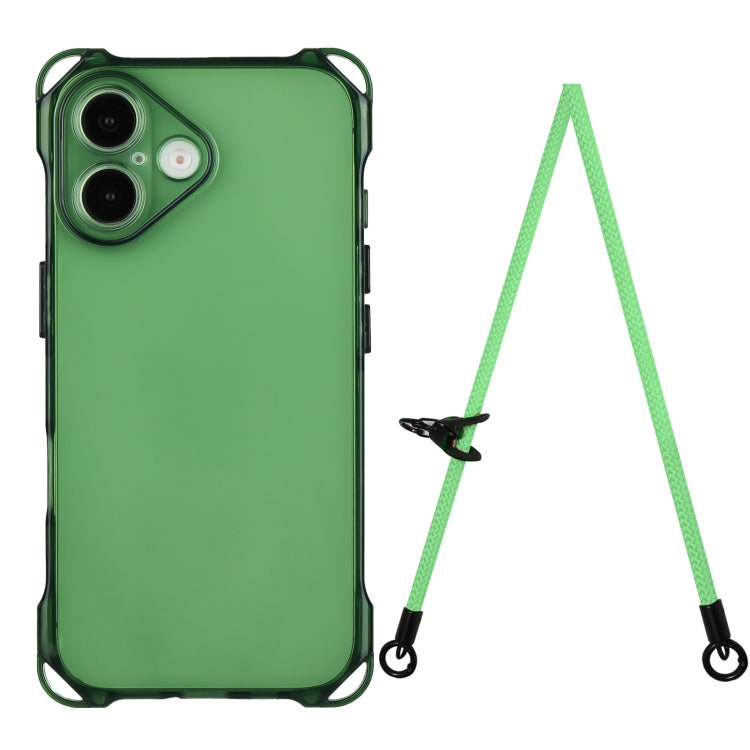 Four-corner Shockproof TPU Phone Case with Lanyard, For iPhone 16 Pro Max, For iPhone 16 Pro�����...