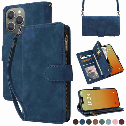 Crossbody Multi-card Slot Wallet Zipper Leather Phone Case
