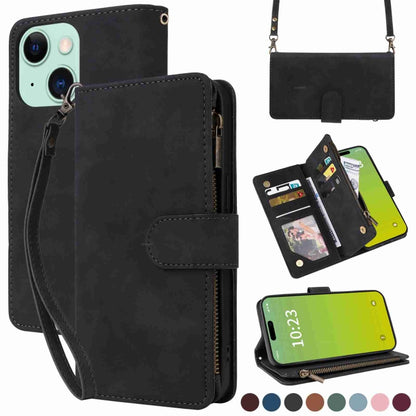 Crossbody Multi-card Slot Wallet Zipper Leather Phone Case