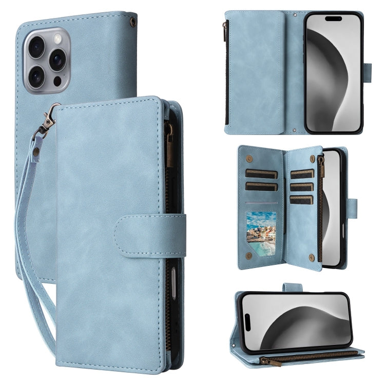 Crossbody Multi-card Slot Wallet Zipper Leather Phone Case