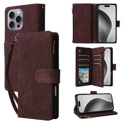 Crossbody Multi-card Slot Wallet Zipper Leather Phone Case