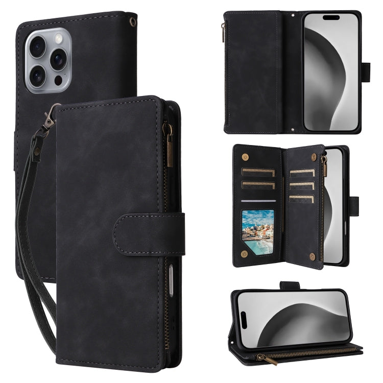 Crossbody Multi-card Slot Wallet Zipper Leather Phone Case
