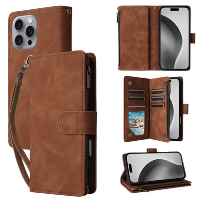 Crossbody Multi-card Slot Wallet Zipper Leather Phone Case