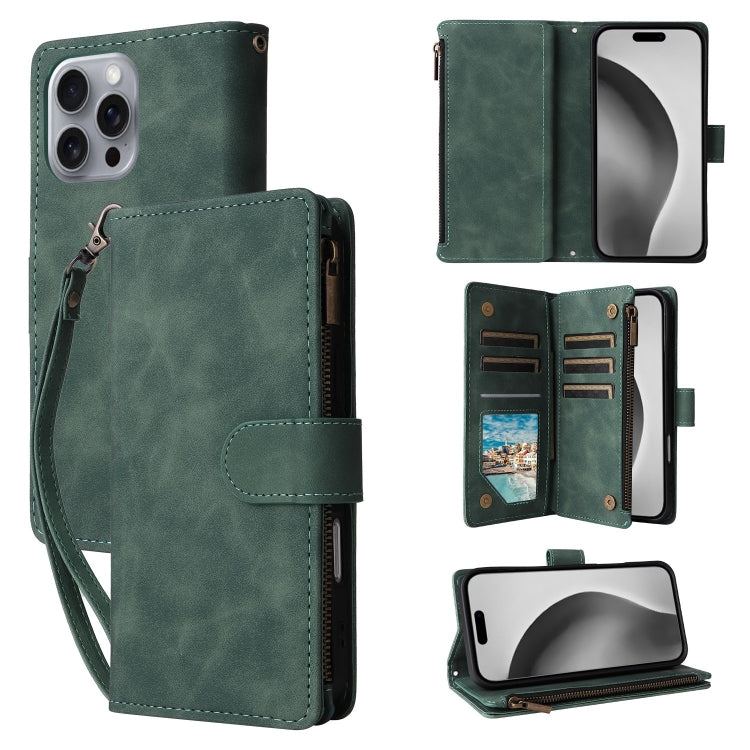 Crossbody Multi-card Slot Wallet Zipper Leather Phone Case