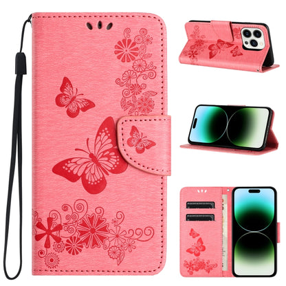 Butterfly Embossed Flip Leather Phone Case, For iPhone 16e, For iPhone 16 Pro Max, For iPhone 16 ...