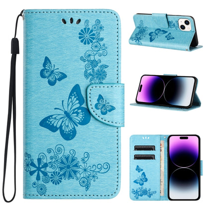 Butterfly Embossed Flip Leather Phone Case, For iPhone 16e, For iPhone 16 Pro Max, For iPhone 16 ...