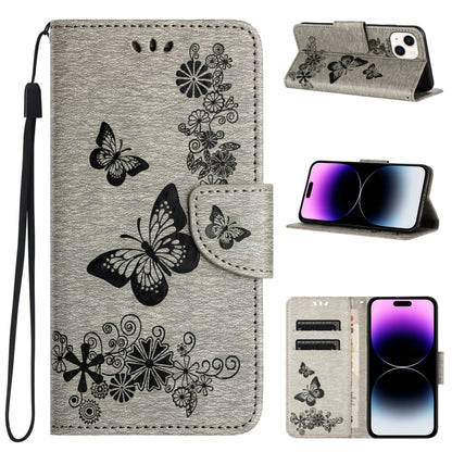 Butterfly Embossed Flip Leather Phone Case, For iPhone 16e, For iPhone 16 Pro Max, For iPhone 16 ...