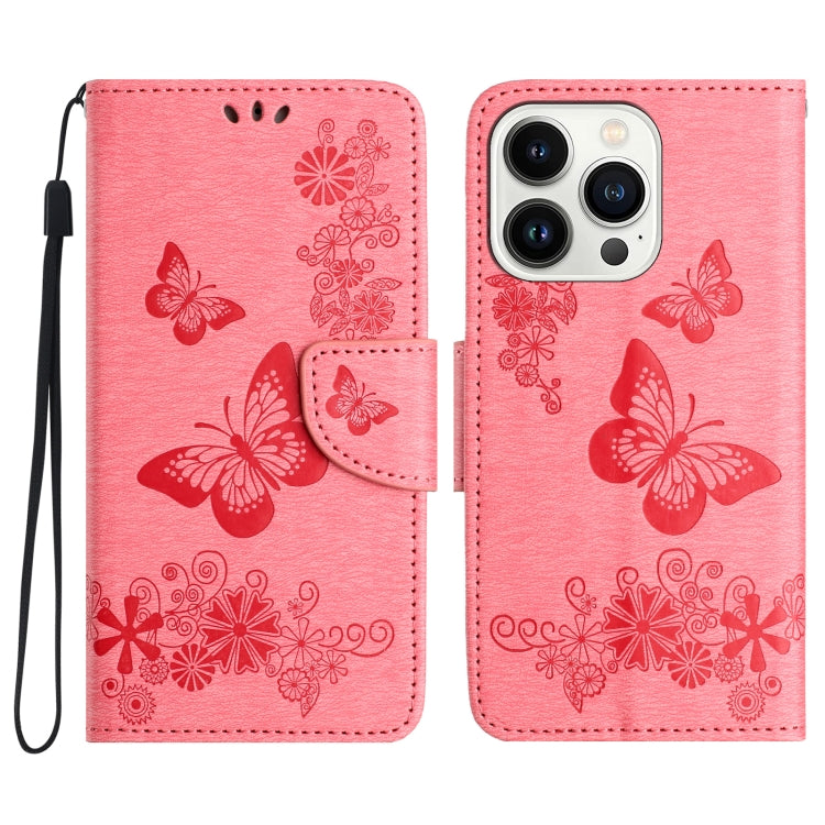 Butterfly Embossed Flip Leather Phone Case, For iPhone 16e, For iPhone 16 Pro Max, For iPhone 16 ...