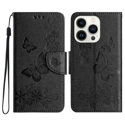 Butterfly Embossed Flip Leather Phone Case, For iPhone 16e, For iPhone 16 Pro Max, For iPhone 16 ...