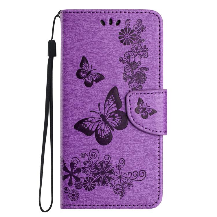 Butterfly Embossed Flip Leather Phone Case, For iPhone 16e, For iPhone 16 Pro Max, For iPhone 16 ...