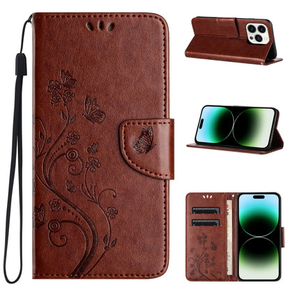 Butterfly Flower Pattern Flip Leather Phone Case, For iPhone 16e, For iPhone 16 Pro Max����������...