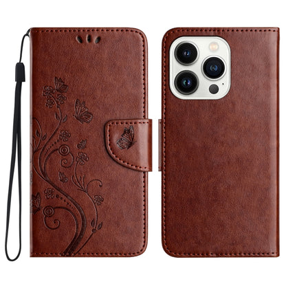 Butterfly Flower Pattern Flip Leather Phone Case, For iPhone 16e, For iPhone 16 Pro Max����������...