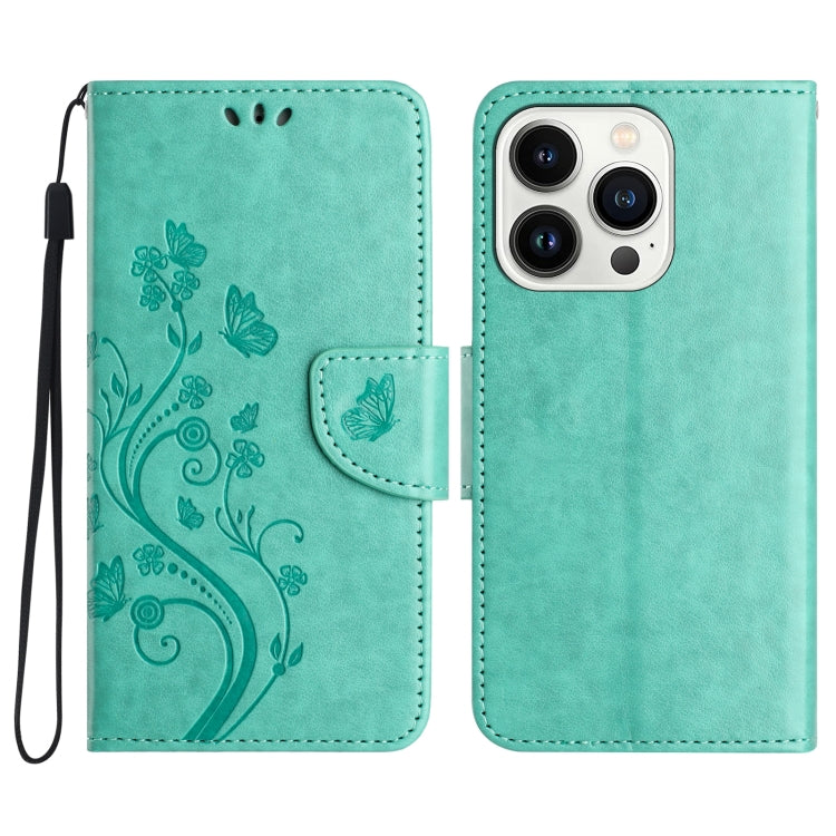 Butterfly Flower Pattern Flip Leather Phone Case, For iPhone 16e, For iPhone 16 Pro Max����������...