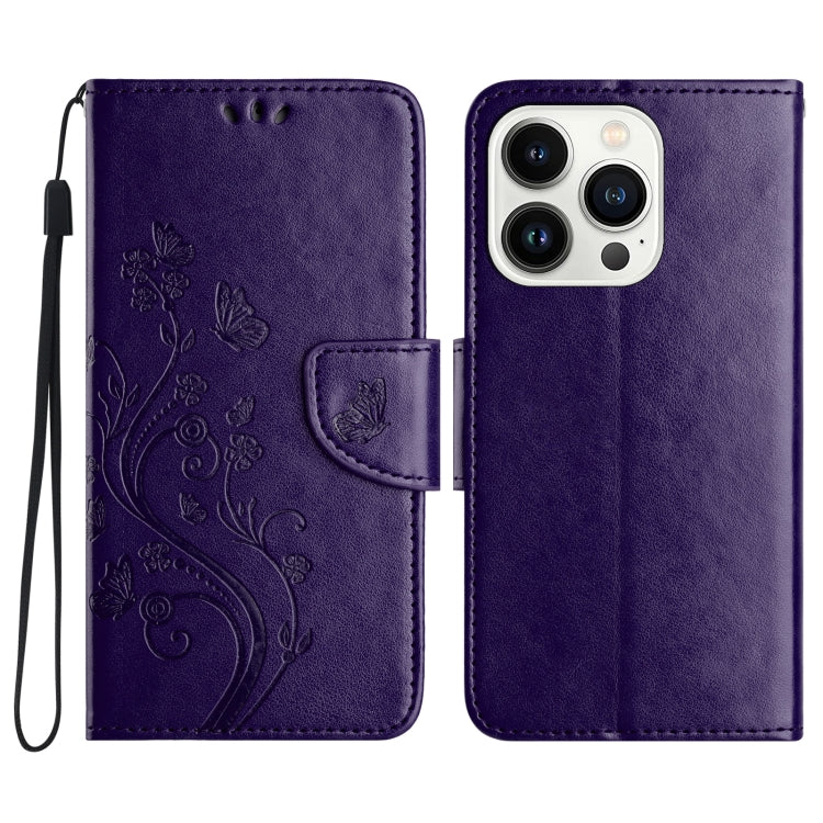 Butterfly Flower Pattern Flip Leather Phone Case, For iPhone 16e, For iPhone 16 Pro Max����������...