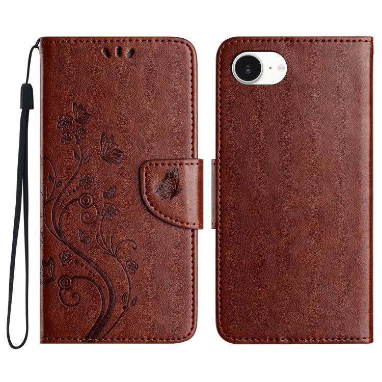 Butterfly Flower Pattern Flip Leather Phone Case, For iPhone 16e, For iPhone 16 Pro Max����������...